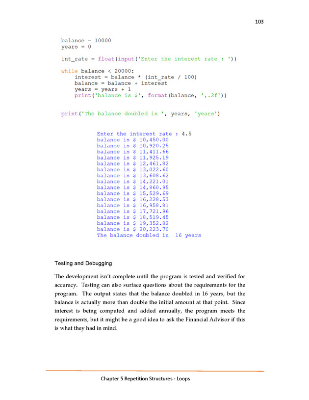Introduction to Python Programming: Starting Out with IDLE - Repetition Structure- Loops 15